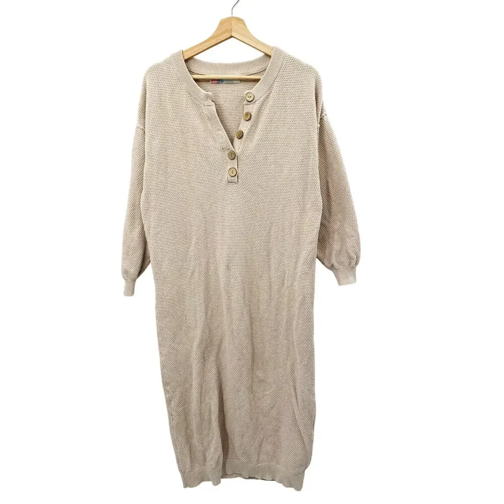 Free people hailee Cream Sweater Dress